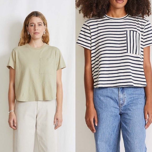 Apiece Apart Easy Pocket Tee - Picture 1 of 7